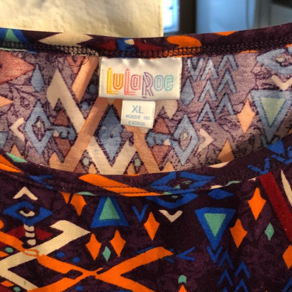 EUC Purple Aztec LulaRoe Julia (XL) - Picture 2 of 2